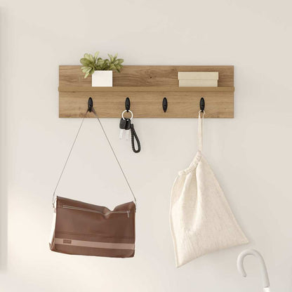 Nástěnný Věšák Na Kabáty Nástěnná Montáž Artisanový Dub