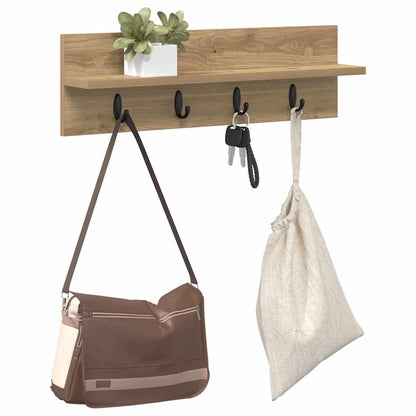 Nástěnný Věšák Na Kabáty Nástěnná Montáž Artisanový Dub