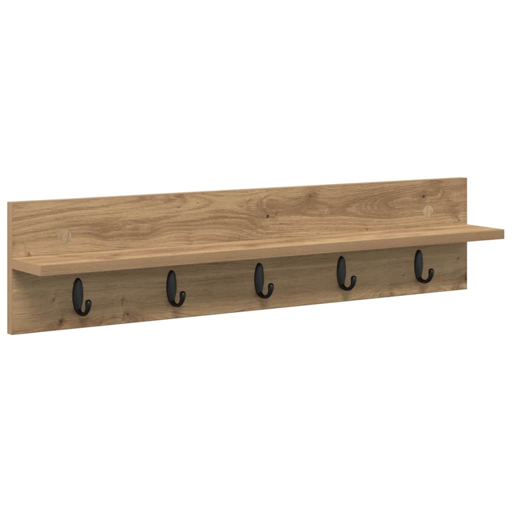 Nástěnný Věšák Na Kabáty Nástěnná Montáž Artisanový Dub