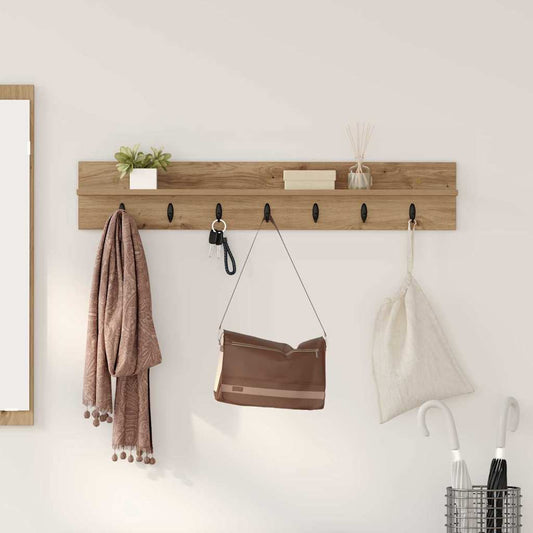 Nástěnný Věšák Na Kabáty Nástěnná Montáž Artisanový Dub