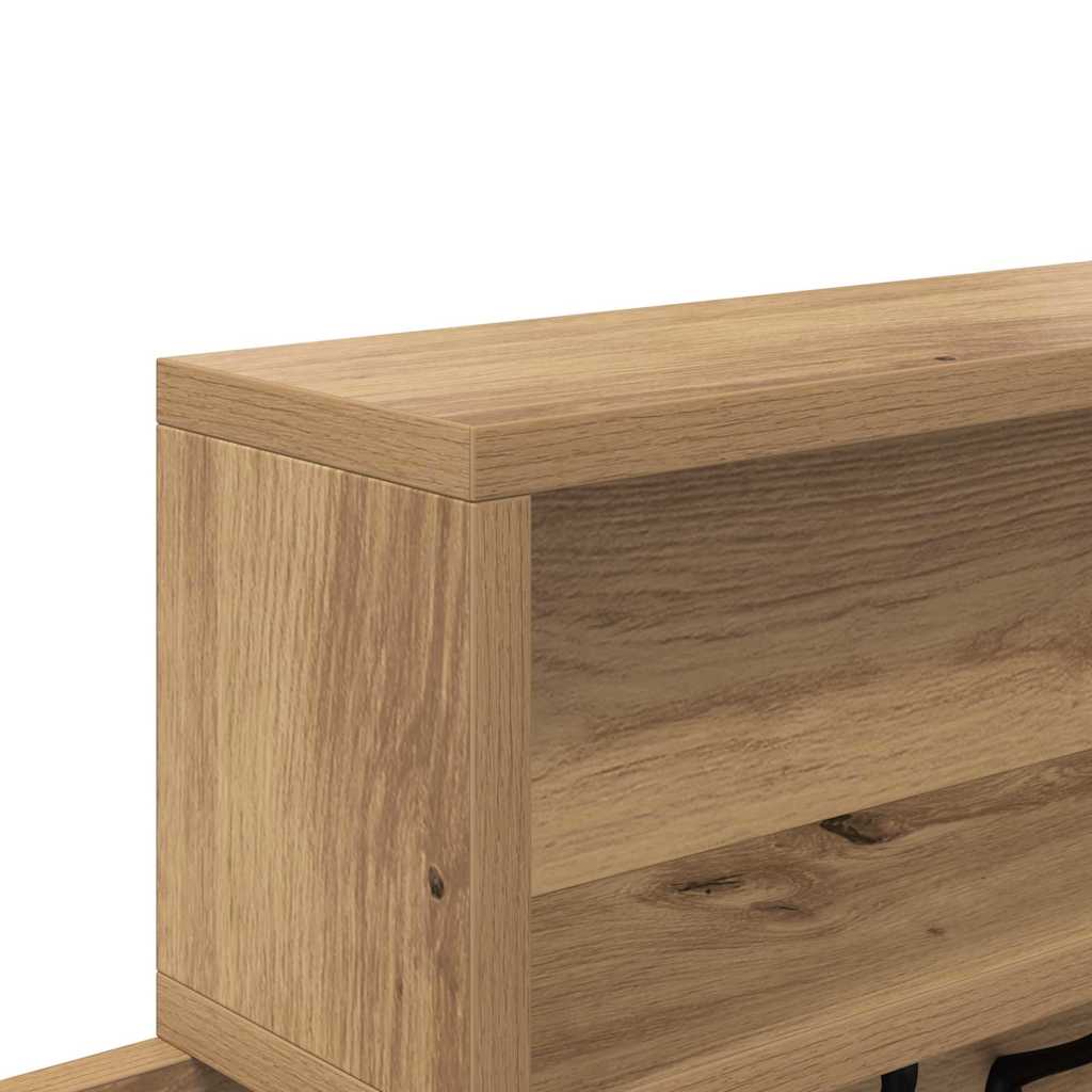 Nástěnný Věšák Na Kabáty Nástěnná Montáž Artisanový Dub