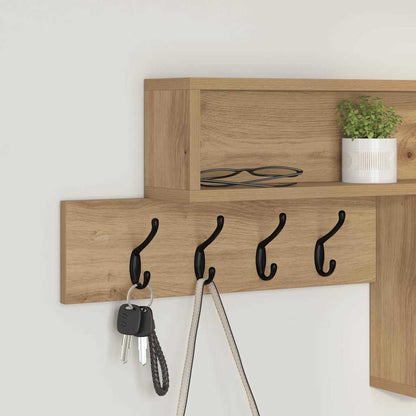 Nástěnný Věšák Na Kabáty Nástěnná Montáž Artisanový Dub