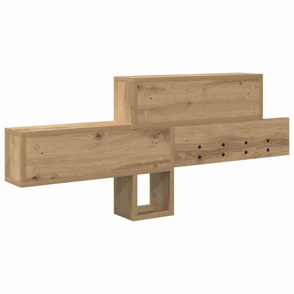 Nástěnný Věšák Na Kabáty Nástěnná Montáž Artisanový Dub