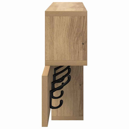 Nástěnný Věšák Na Kabáty Nástěnná Montáž Artisanový Dub