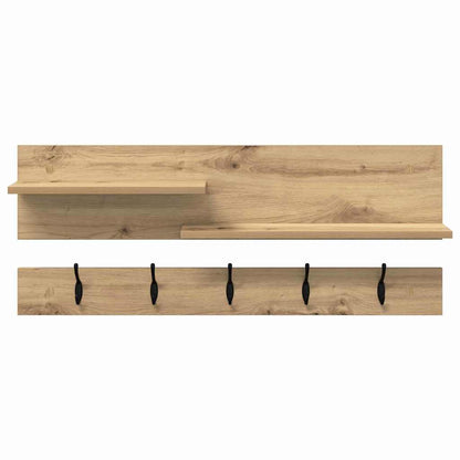 Nástěnný Věšák Na Kabáty Nástěnná Montáž Artisanový Dub