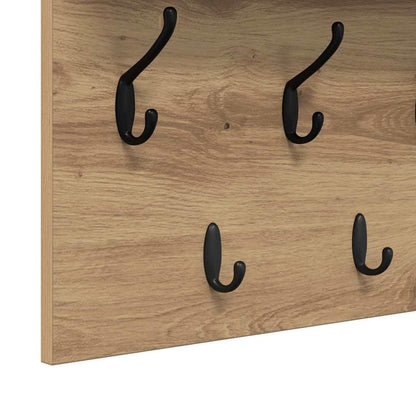 Nástěnný Věšák Na Kabáty Nástěnná Montáž Artisanový Dub