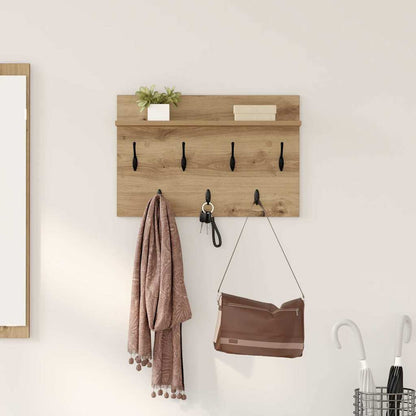 Nástěnný Věšák Na Kabáty Nástěnná Montáž Artisanový Dub