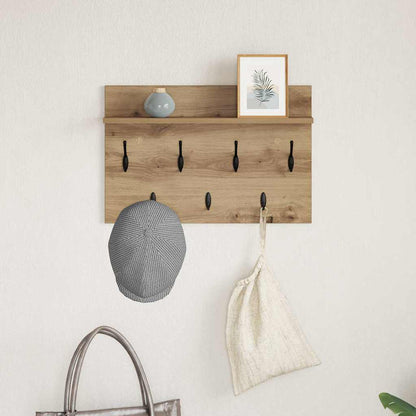 Nástěnný Věšák Na Kabáty Nástěnná Montáž Artisanový Dub