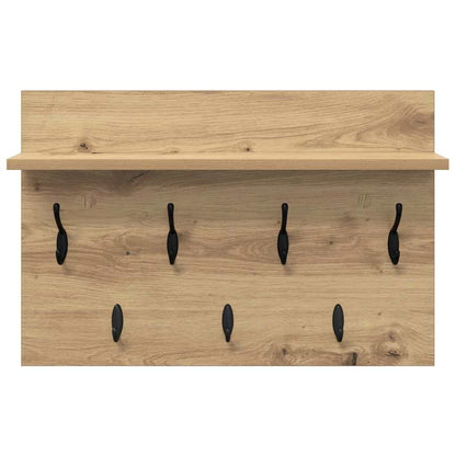 Nástěnný Věšák Na Kabáty Nástěnná Montáž Artisanový Dub