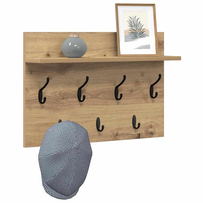 Nástěnný Věšák Na Kabáty Nástěnná Montáž Artisanový Dub