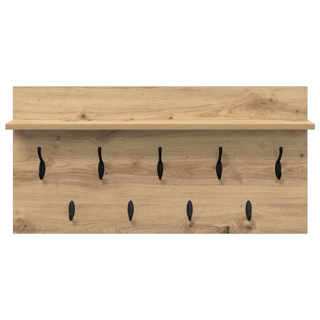 Nástěnný Věšák Na Kabáty Nástěnná Montáž Artisanový Dub
