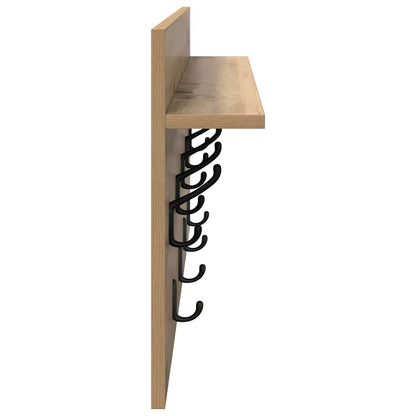 Nástěnný Věšák Na Kabáty Nástěnná Montáž Artisanový Dub
