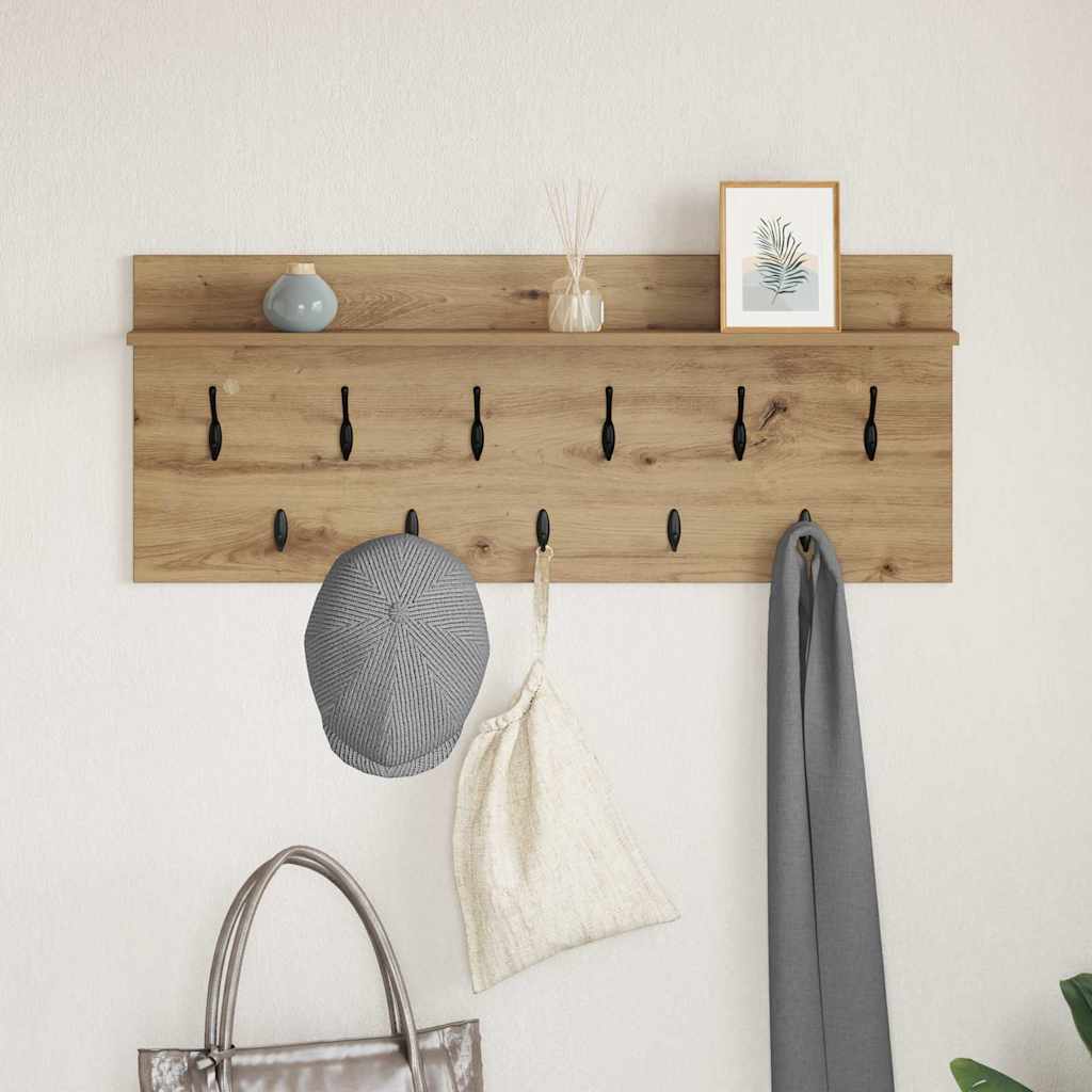 Nástěnný Věšák Na Kabáty Nástěnná Montáž Artisanový Dub