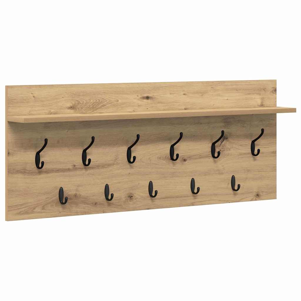 Nástěnný Věšák Na Kabáty Nástěnná Montáž Artisanový Dub