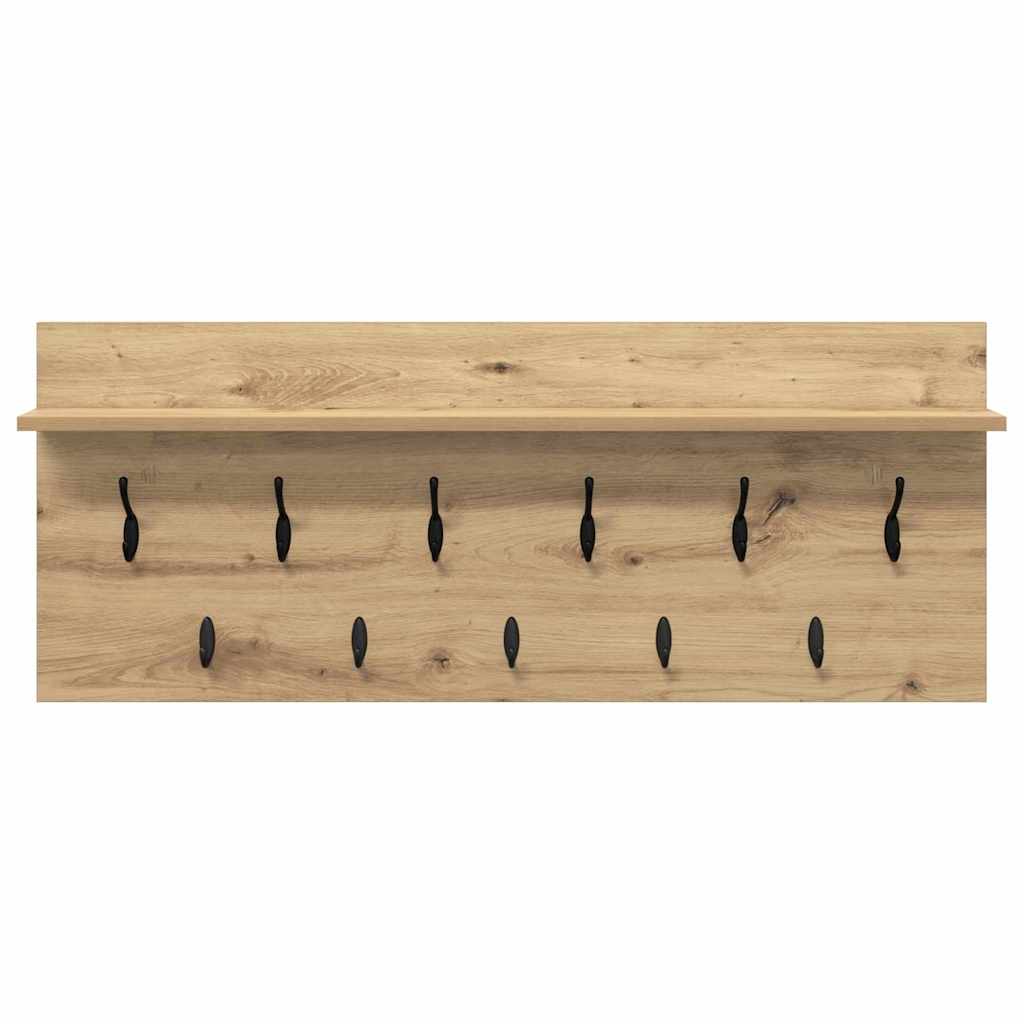 Nástěnný Věšák Na Kabáty Nástěnná Montáž Artisanový Dub