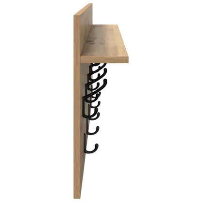 Nástěnný Věšák Na Kabáty Nástěnná Montáž Artisanový Dub