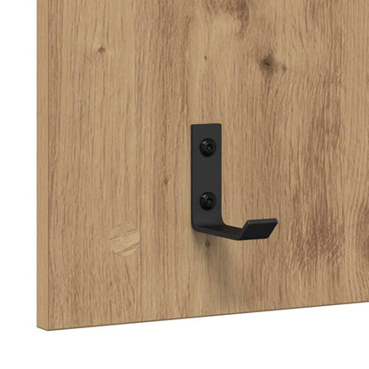 Nástěnný Věšák Na Kabáty Nástěnná Montáž Artisanový Dub