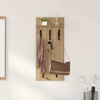 Nástěnný Věšák Na Kabáty Nástěnná Montáž Artisanový Dub