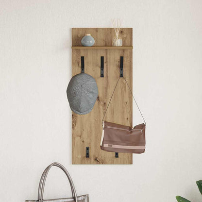 Nástěnný Věšák Na Kabáty Nástěnná Montáž Artisanový Dub