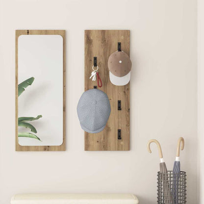 Nástěnný Věšák Na Kabáty Nástěnná Montáž Artisanový Dub