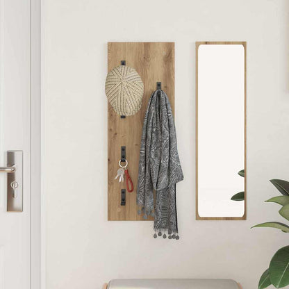 Nástěnný Věšák Na Kabáty Nástěnná Montáž Artisanový Dub