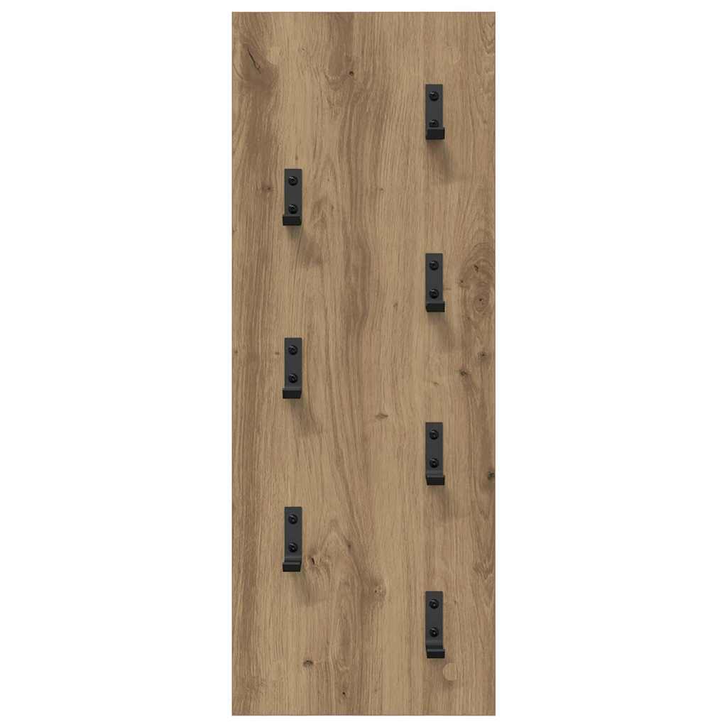 Nástěnný Věšák Na Kabáty Nástěnná Montáž Artisanový Dub