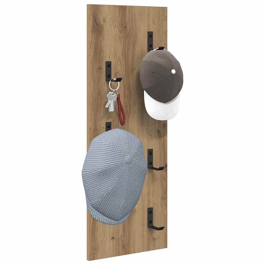 Nástěnný Věšák Na Kabáty Nástěnná Montáž Artisanový Dub