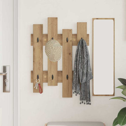 Nástěnný Věšák Na Kabáty Nástěnná Montáž Artisanový Dub