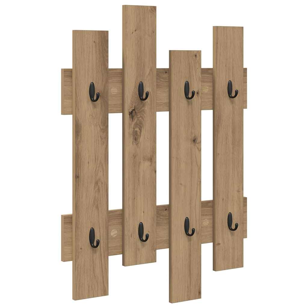 Nástěnný Věšák Na Kabáty Nástěnná Montáž Artisanový Dub