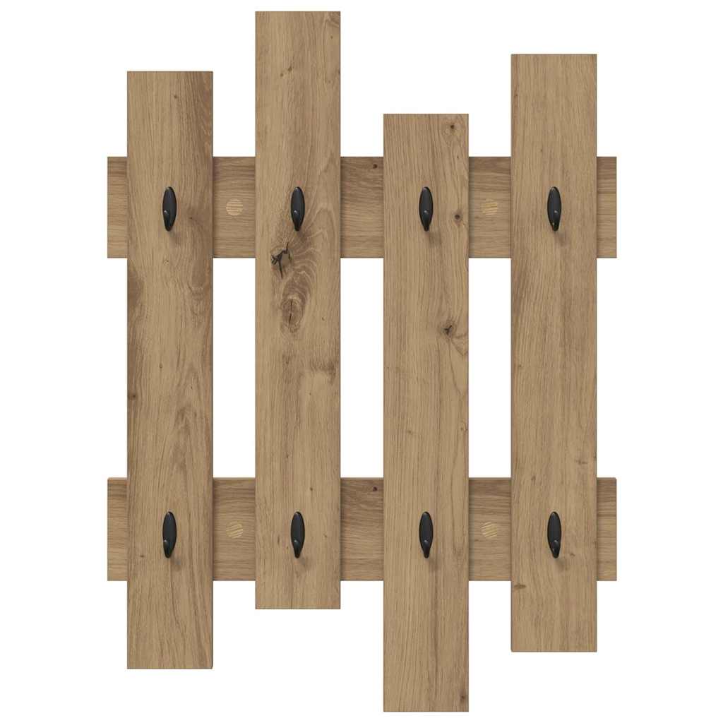 Nástěnný Věšák Na Kabáty Nástěnná Montáž Artisanový Dub