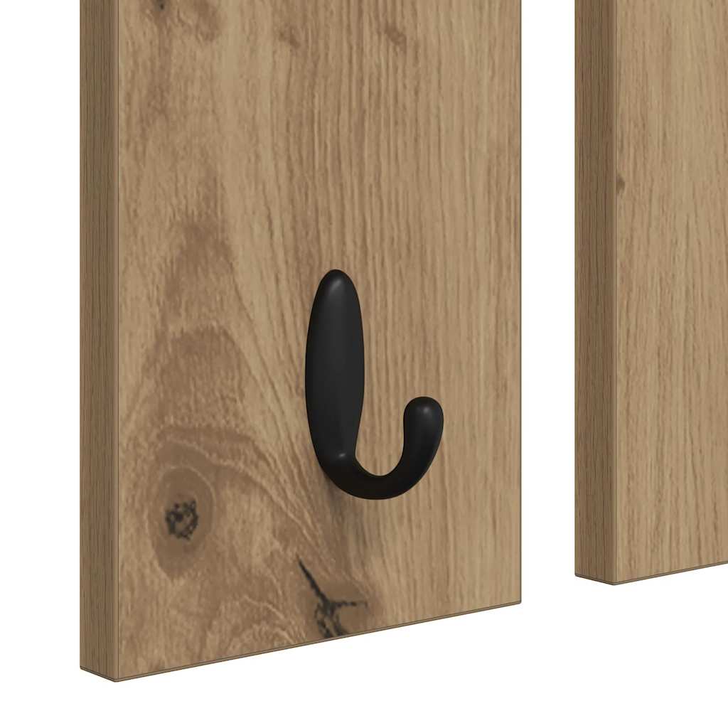 Nástěnný Věšák Na Kabáty Nástěnná Montáž Dub Artisan