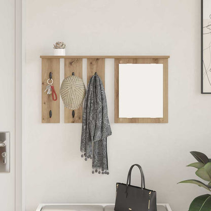 Nástěnný Věšák Na Kabáty Nástěnná Montáž Dub Artisan