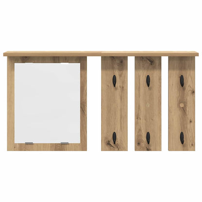 Nástěnný Věšák Na Kabáty Nástěnná Montáž Dub Artisan