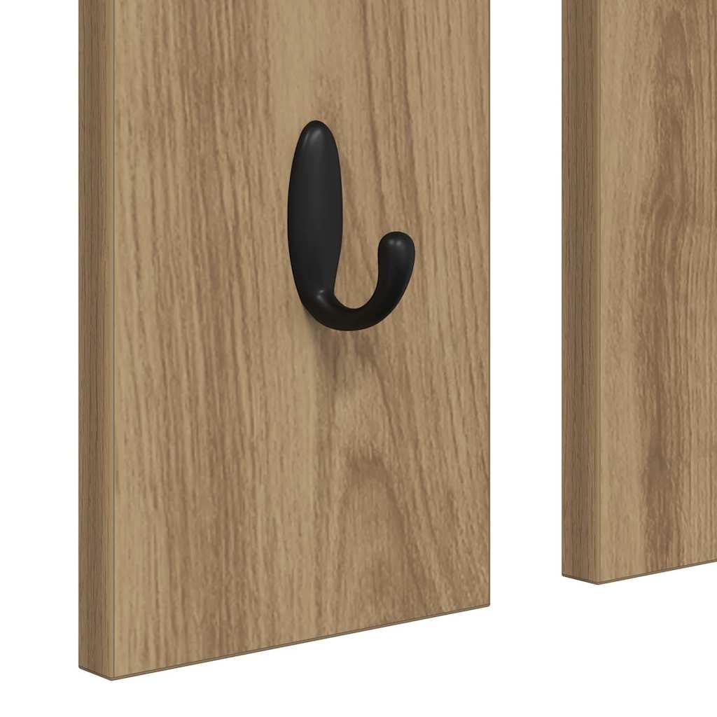 Nástěnný Věšák Na Kabáty Nástěnná Montáž Dub Artisan