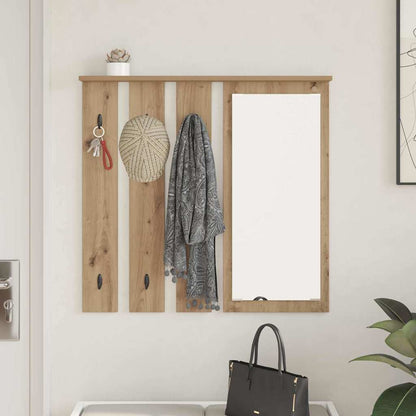 Nástěnný Věšák Na Kabáty Nástěnná Montáž Dub Artisan