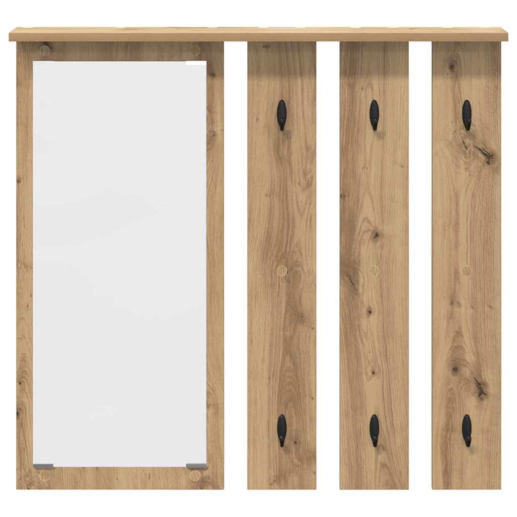 Nástěnný Věšák Na Kabáty Nástěnná Montáž Dub Artisan