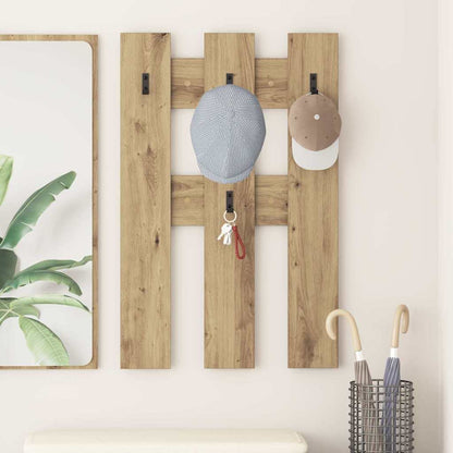 Nástěnný Věšák Na Kabáty Nástěnná Montáž Artisanový Dub