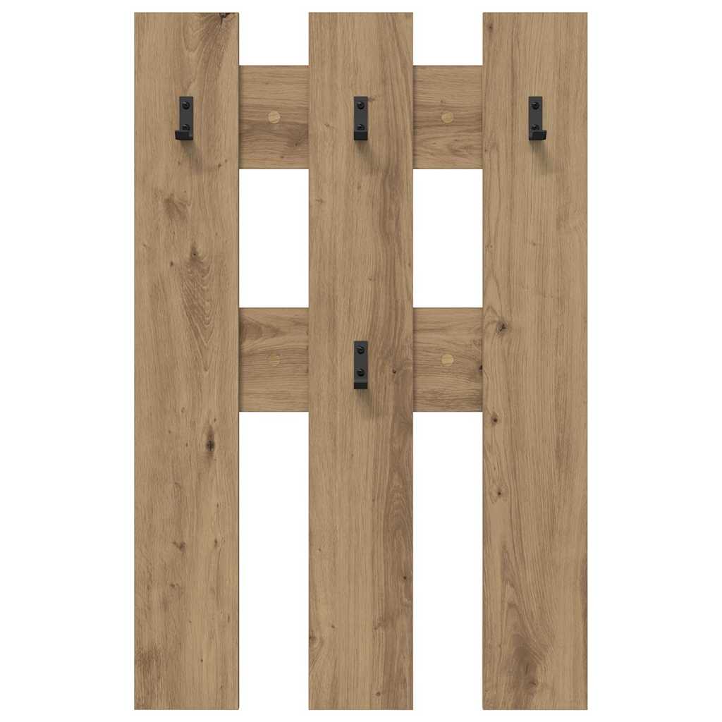 Nástěnný Věšák Na Kabáty Nástěnná Montáž Artisanový Dub