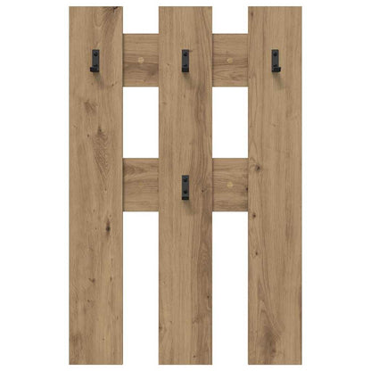 Nástěnný Věšák Na Kabáty Nástěnná Montáž Artisanový Dub