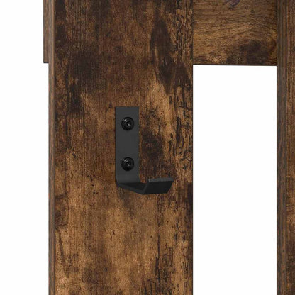 Nástěnný Věšák Na Kabáty Nástěnná Montáž Kouřový Dub