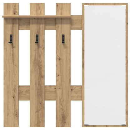 Nástěnný Věšák Na Kabáty Nástěnná Montáž Artisanový Dub