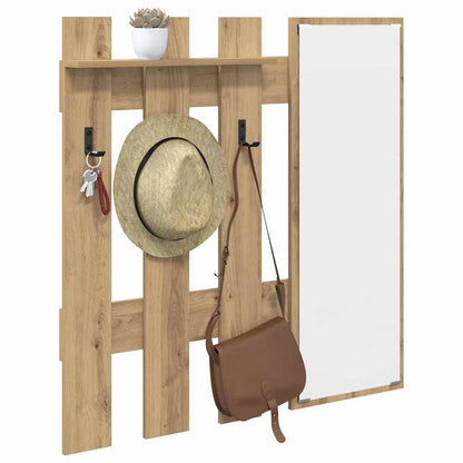 Nástěnný Věšák Na Kabáty Nástěnná Montáž Artisanový Dub
