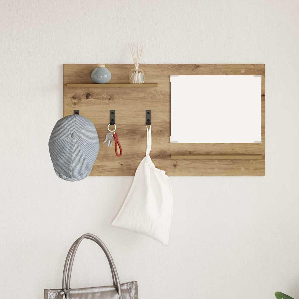 Nástěnný Věšák Na Kabáty Nástěnná Montáž Artisanový Dub