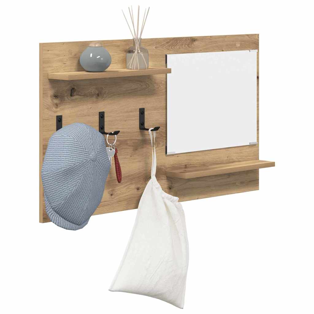 Nástěnný Věšák Na Kabáty Nástěnná Montáž Artisanový Dub