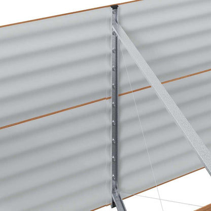 Vyvýšený Záhon Hnědá 240 X 80 X 81 Cm Ocel