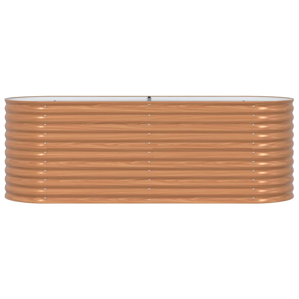 Vyvýšený Záhon Hnědá 240 X 80 X 81 Cm Ocel