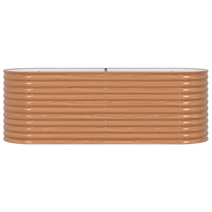 Vyvýšený Záhon Hnědá 240 X 80 X 81 Cm Ocel