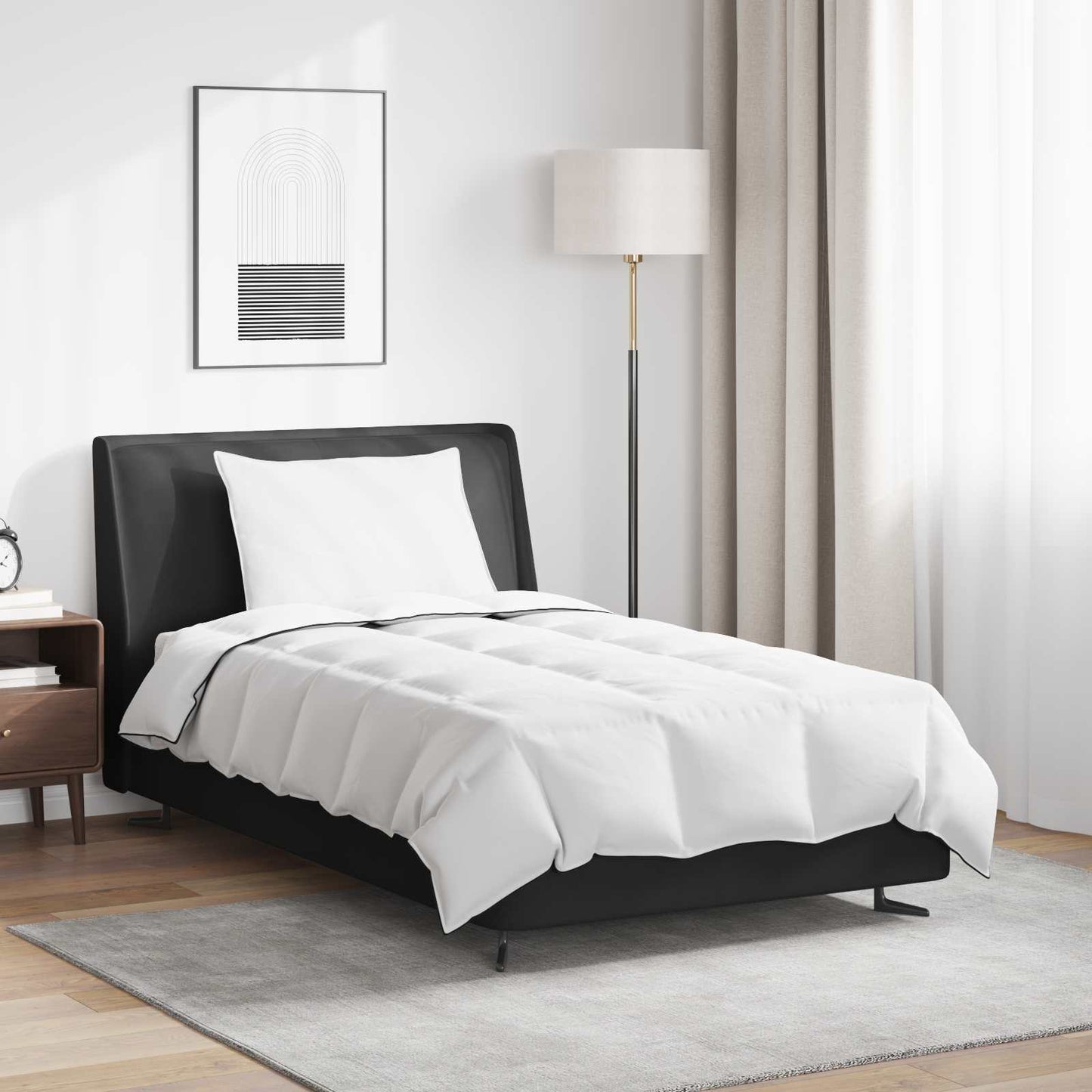 Zimní Přikrývka S Polštářem 2 Pcs Bílá Peří