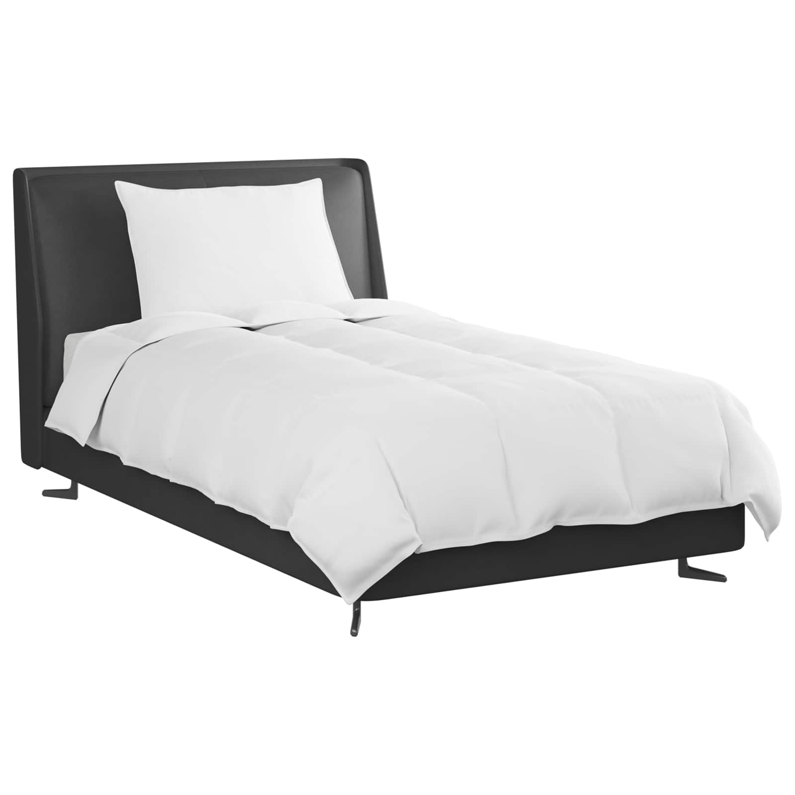 Zimní Přikrývka S Polštářem 2 Pcs Bílá Peří