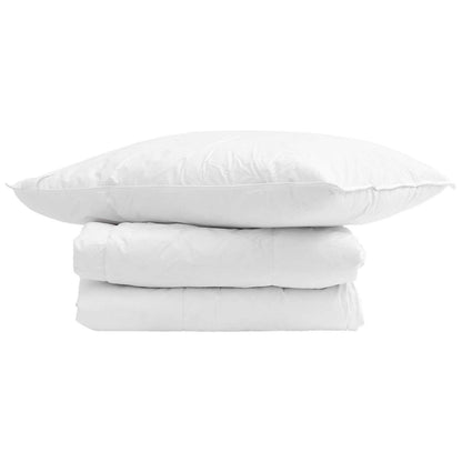 Zimní Přikrývka S Polštářem 2 Pcs Bílá Peří